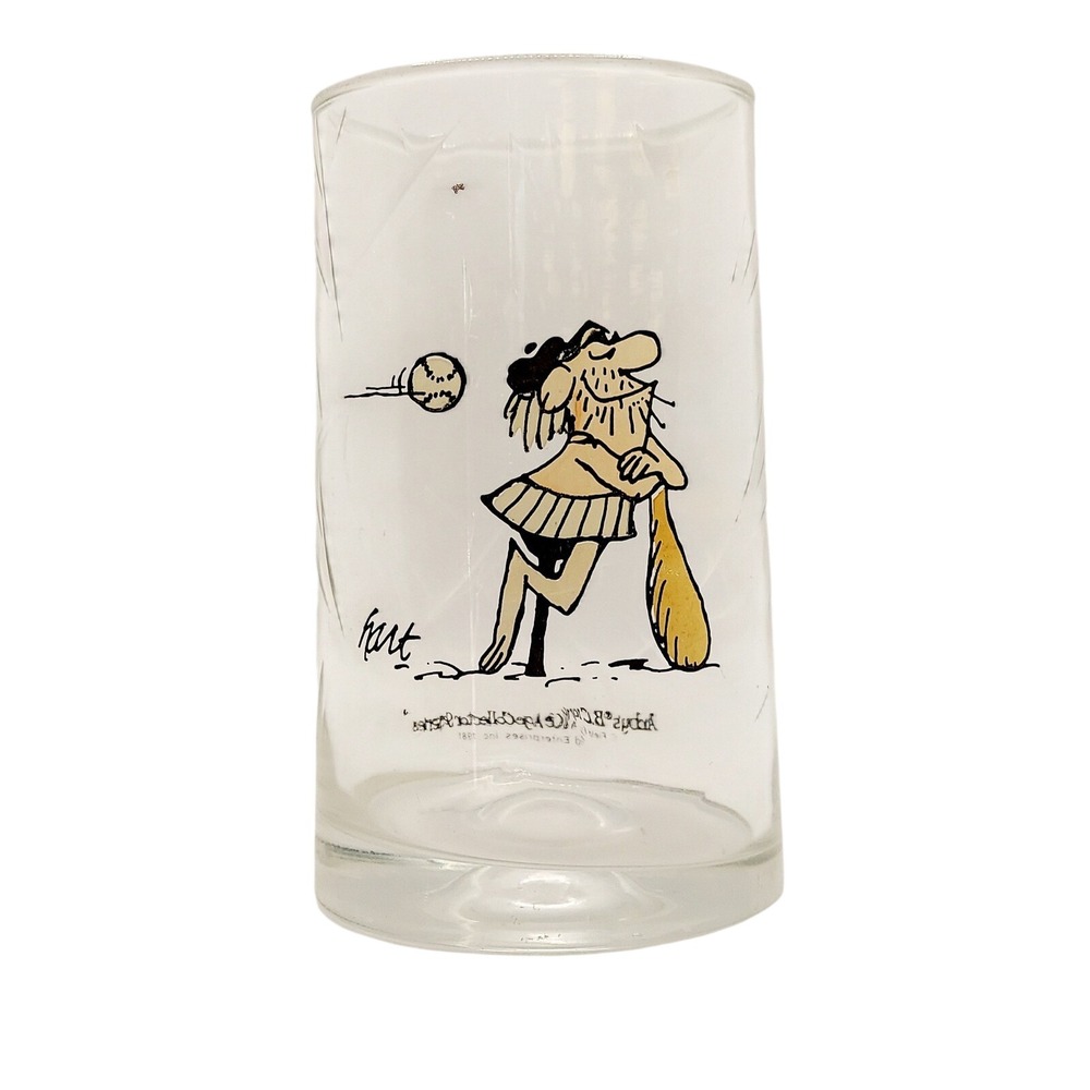 1981 Arby's BC Ice Age Comic Collector Glass Baseball Wiley Johnny Hart